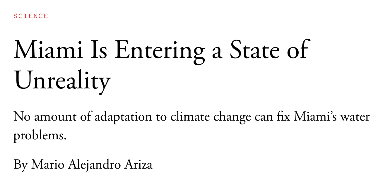 Screenshot of headline from The Atlantic,